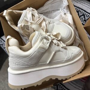 UGG Women's Off-White Platform Sneakers